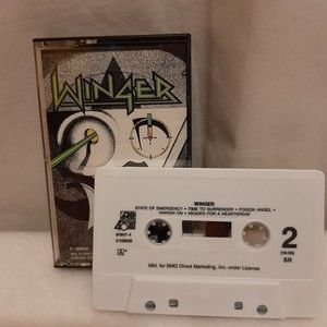 Winger Self-Titled Cassette 1988 Atlantic Recording Heavy Metal Vintage READ
